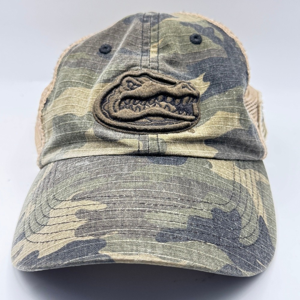 Top of the World Florida Gators Hat OSFA Camo Mesh Snapback American Flag Patch